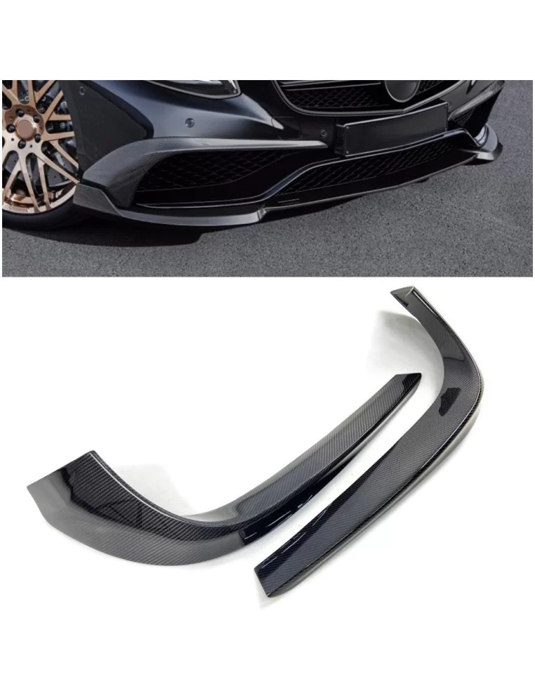  - Mercedes-Benz - Сarbon fiber Brabus front bumper attachment lip covers for Mercedes-Benz W217 - 1 - Buy Carbon Brabus Front B