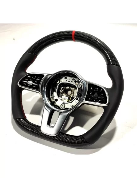  - Steering Wheels - Mercedes-Benz 2014+ S G E C CLS GLE Steering Wheel Carbon Fiber Black Leather - 3 - Enhance your Mercedes-B