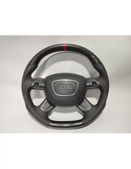  - Steering Wheels - Audi A4 B8 Q5 Q7 Кермо з карбонової шкіри - 9 - Купити Audi A4 B8 Q5 Q7 Рульове колесо з карбонової шкіри в