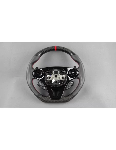  - Steering Wheels - 奔驰 Smart 453 Fortwo Forfour 碳皮方向盘 - 1 - 梅赛德斯 Smart 453 Fortwo Forfour 方向盘为您的座驾升级，高品质碳纤维皮革带来时尚触感！✉️✏️