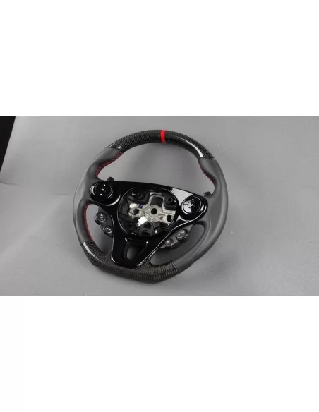  - Steering Wheels - 奔驰 Smart 453 Fortwo Forfour 碳皮方向盘 - 2 - 梅赛德斯 Smart 453 Fortwo Forfour 方向盘为您的座驾升级，高品质碳纤维皮革带来时尚触感！✉️✏️