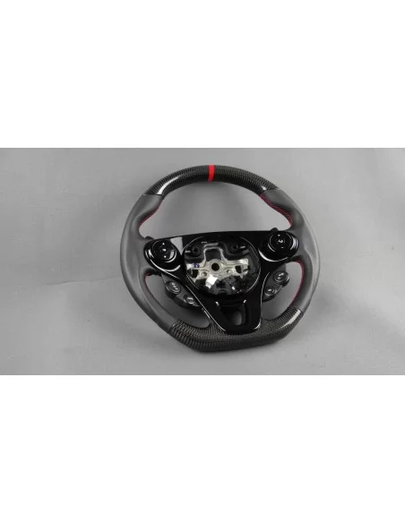  - Steering Wheels - 奔驰 Smart 453 Fortwo Forfour 碳皮方向盘 - 3 - 梅赛德斯 Smart 453 Fortwo Forfour 方向盘为您的座驾升级，高品质碳纤维皮革带来时尚触感！✉️✏️