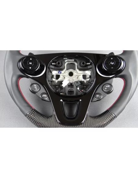  - Steering Wheels - 奔驰 Smart 453 Fortwo Forfour 碳皮方向盘 - 6 - 梅赛德斯 Smart 453 Fortwo Forfour 方向盘为您的座驾升级，高品质碳纤维皮革带来时尚触感！✉️✏️