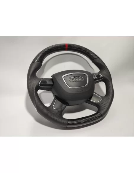  - Steering Wheels - Audi A4 B8 Q5 Q7 Кермо з карбонової шкіри - 11 - Купити Audi A4 B8 Q5 Q7 Рульове колесо з карбонової шкіри 