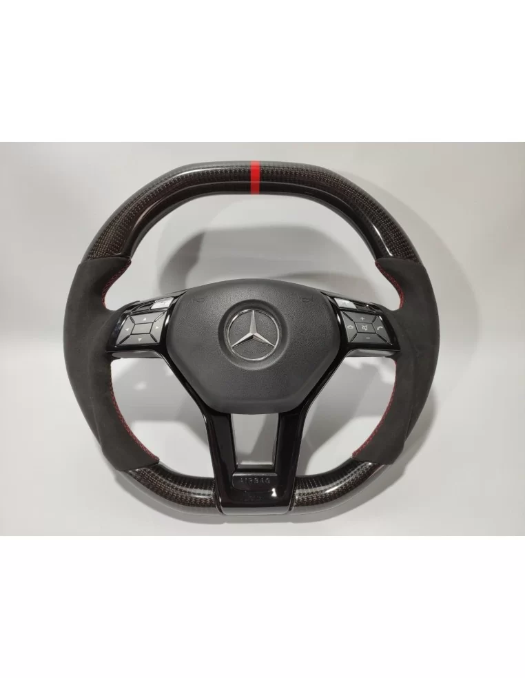  - Steering Wheels - 梅赛德斯-奔驰 W204 W212 C E AMG W218 W207 W172 SLK SL 碳阿尔坎塔拉方向盘 - 1 - 从 Tuneverse 购买梅赛德斯-奔驰 W204 W212 C E AMG W21