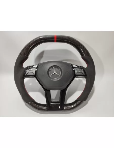  - Steering Wheels - Mercedes-Benz W204 W212 C E AMG W218 W207 W172 SLK SL Кермо з карбонової алькантари - 1 - Купуйте карбонове