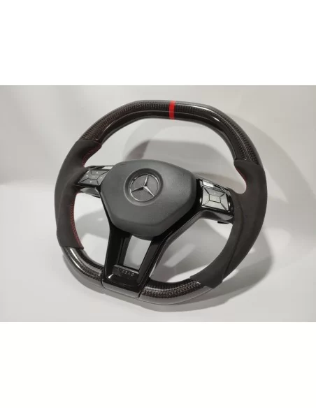  - Steering Wheels - 梅赛德斯-奔驰 W204 W212 C E AMG W218 W207 W172 SLK SL 碳阿尔坎塔拉方向盘 - 4 - 从 Tuneverse 购买梅赛德斯-奔驰 W204 W212 C E AMG W21