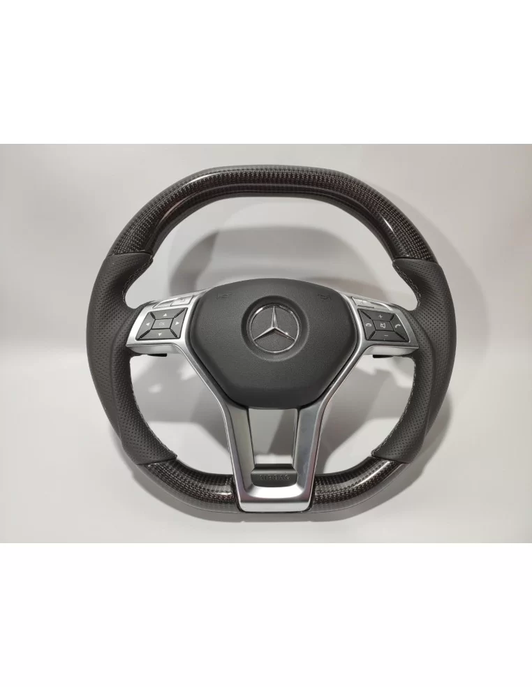  - Steering Wheels - Mercedes-Benz W204 W212 C E AMG W218 W207 W172 SLK SL Kierownica skóra węglowa - 1 - Mercedes-Benz W204 W21