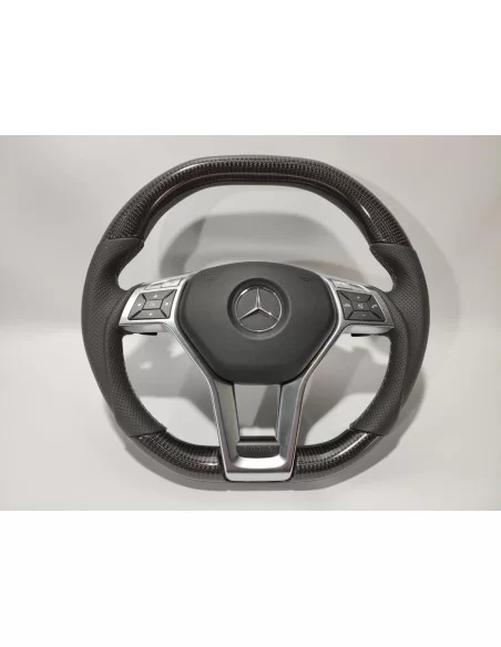  - Steering Wheels - 梅赛德斯-奔驰 W204 W212 C E AMG W218 W207 W172 SLK SL 碳皮方向盘 - 1 - 升级至梅赛德斯-奔驰 W204 W212 C E AMG 碳纤维真皮方向盘，提升握感和时尚感。