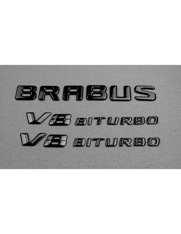  - Logos & Emblems - 梅赛德斯-奔驰 V8 双涡轮增压徽章 - 1 - 在 Tuneverse 购买引人注目的梅赛德斯-奔驰 V8 Biturbo 徽标徽章！为您的爱车增添一丝性能气息，在道路上脱颖而出。立即订购！✅✈️