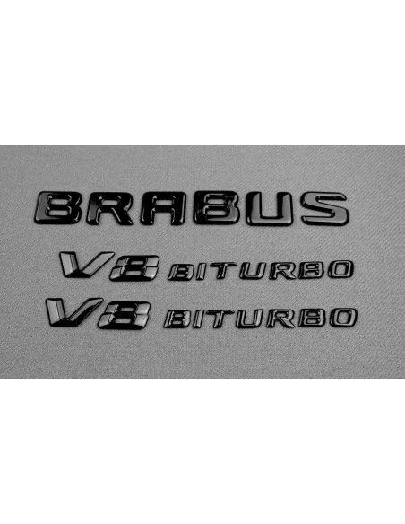  - Logos & Emblems - 梅赛德斯-奔驰 V8 双涡轮增压徽章 - 1 - 在 Tuneverse 购买引人注目的梅赛德斯-奔驰 V8 Biturbo 徽标徽章！为您的爱车增添一丝性能气息，在道路上脱颖而出。立即订购！✅✈️