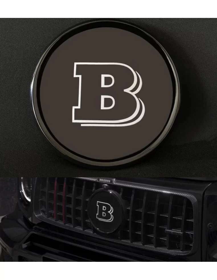  - logo & Emblems - Plástico Brabus parrilla delantera insignia para Mercedes-Benz G-Wagon Clase C W463a W464 - 1 - ¡Compre el e