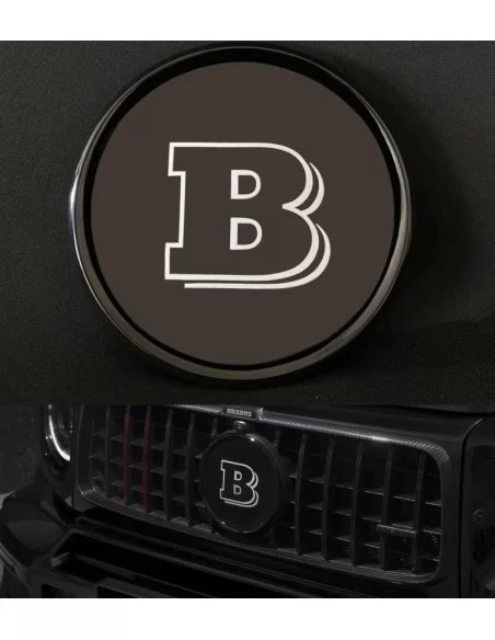  - logo & Emblems - Brabus Kühlergrill-Plakette aus Kunststoff für Mercedes-Benz G-Kombi C-Klasse W463a W464 - 1 - Kaufen Sie da