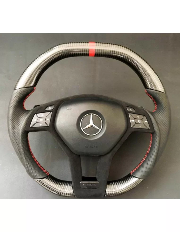  - Lenkräder - Mercedes-Benz W204 W212 C E AMG W218 W207 W172 SLK SL Lenkrad Carbon Leder - 1 - Mercedes-Benz W204 W212 C E AMG 