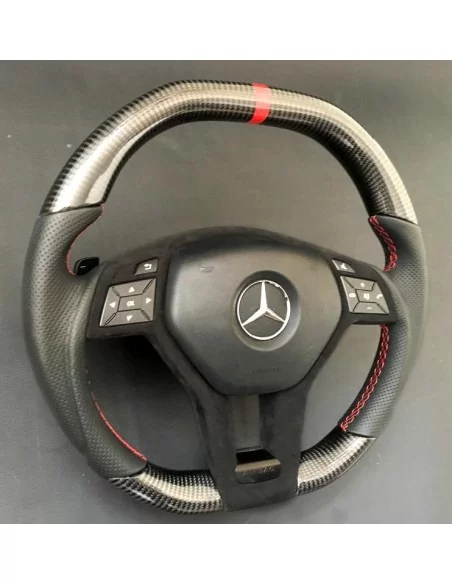  - Steering Wheels - Mercedes-Benz W204 W212 C E AMG W218 W207 W172 SLK SL Kierownica skóra węglowa - 2 - Mercedes-Benz W204 W21