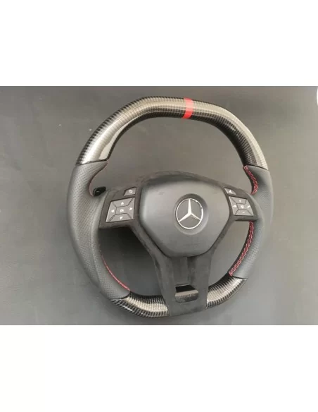  - Steering Wheels - Mercedes-Benz W204 W212 C E AMG W218 W207 W172 SLK SL Kierownica skóra węglowa - 3 - Mercedes-Benz W204 W21