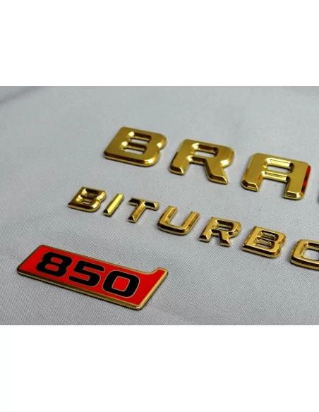  - logo & Emblems - Mercedes-Benz G-Wagen Goldene Embleme Abzeichen 24 Karat Gold - 4 - Veredeln Sie den Stil Ihres G-Wagens mit