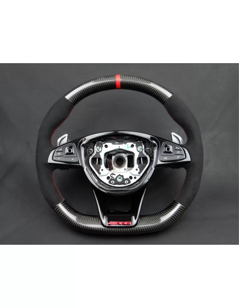  - Steering Wheels - Kierownica Mercedes-Benz W176 C117 W205 W213 X156 W166 W222 S AMG Carbon Alcantara - 1 - Kierownica Mercede