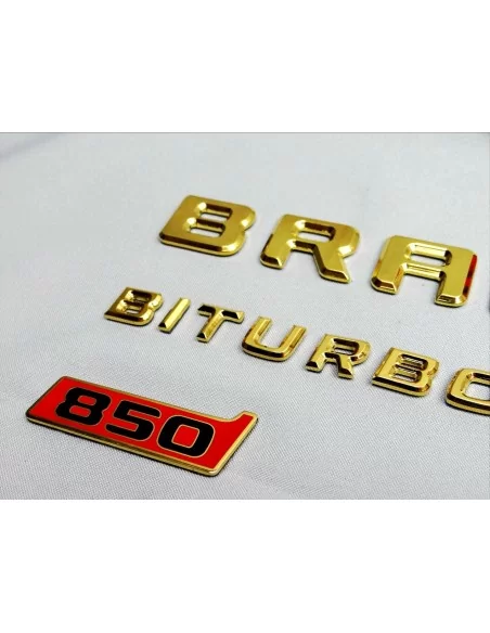  - logo & Emblems - Mercedes-Benz G-Wagen Goldene Embleme Abzeichen 24 Karat Gold - 13 - Veredeln Sie den Stil Ihres G-Wagens mi