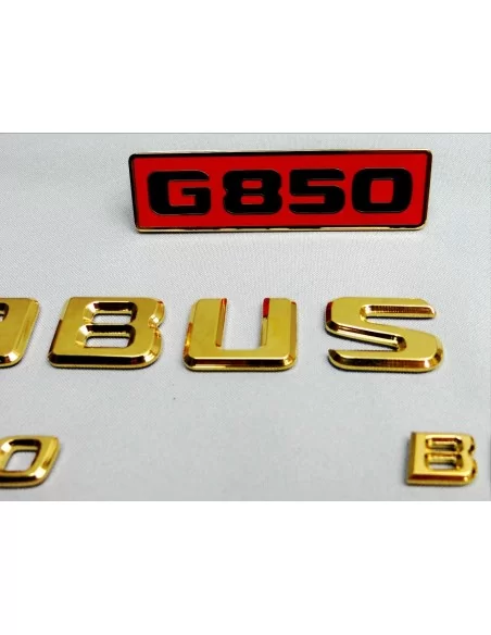  - logo & Emblems - Mercedes-Benz G-Wagen Goldene Embleme Abzeichen 24 Karat Gold - 14 - Veredeln Sie den Stil Ihres G-Wagens mi