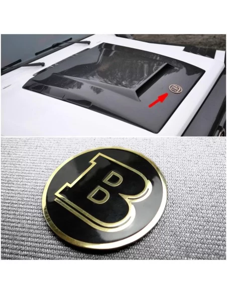  - Logos & Emblems - Mercedes-Benz W463 G-Class Hood Scoop Bonnet Golden Badge 57mm - 3 - Upgrade your G-Class with this 57mm go