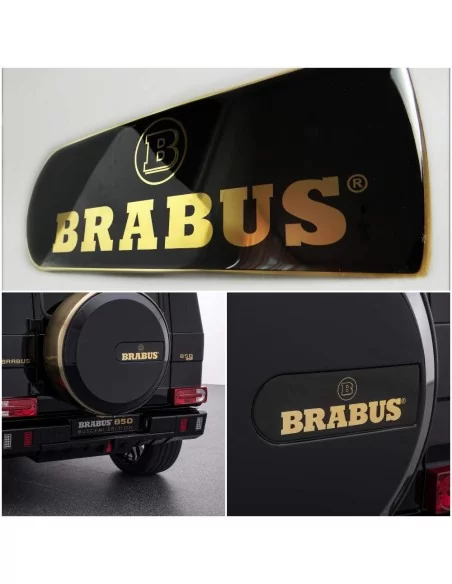  - Logos & Emblems - Mercedes-Benz W463 G-Class Rear Spare Tire Cover Golden 24 Carat Emblem - 1 - Buy the luxurious Mercedes-Be