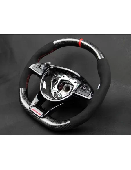  - Steering Wheels - Kierownica Mercedes-Benz W176 C117 W205 W213 X156 W166 W222 S AMG Carbon Alcantara - 5 - Kierownica Mercede