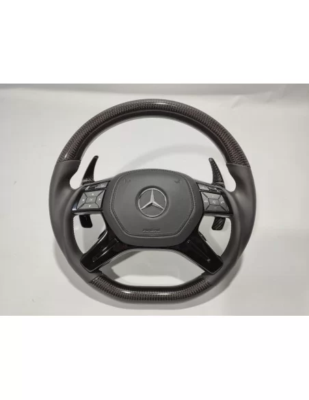  - Steering Wheels - 梅赛德斯-奔驰 ML W166 GL GLS GLE W292 G W463 W212 E 碳皮方向盘 - 1 - 为您的梅赛德斯-奔驰升级这款优质碳纤维真皮方向盘，专为 ML、GL、GLS、GLE、G W463 