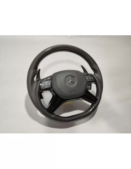  - Steering Wheels - 梅赛德斯-奔驰 ML W166 GL GLS GLE W292 G W463 W212 E 碳皮方向盘 - 2 - 为您的梅赛德斯-奔驰升级这款优质碳纤维真皮方向盘，专为 ML、GL、GLS、GLE、G W463 