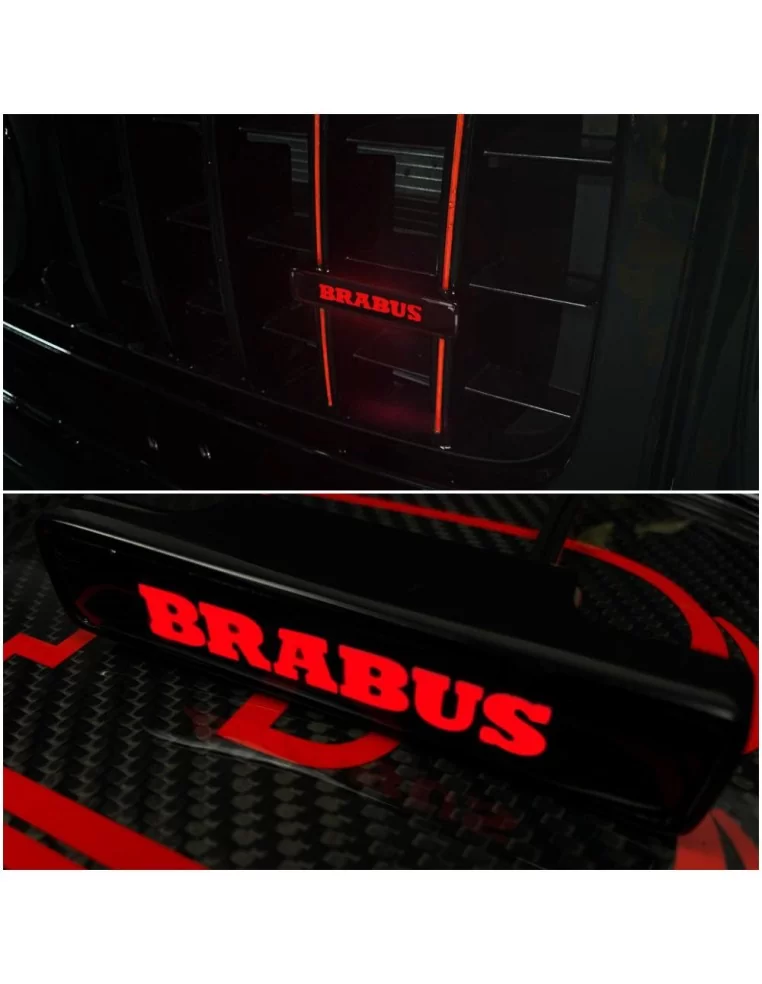  - logo & Emblems - Kratka LED Brabus z czerwonym emblematem logo dla Mercedes-Benz W463A W464 G-Class - 1 - Kup czerwoną maskow