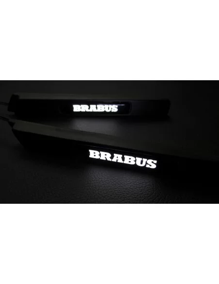  - logo & Emblems - Fiberglas Brabus Widestar führte beleuchtete Kotflügel Seite Einfügungen Mercedes G-Klasse W463 - 8 - Verede