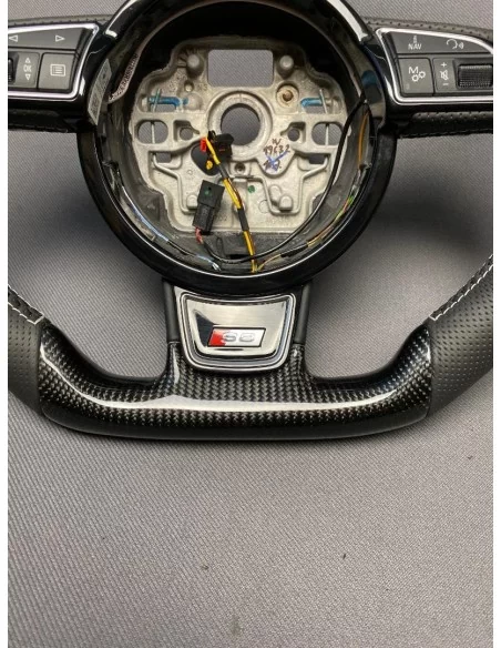  - Steering Wheels - Kierownica Audi S8 ze skóry węglowej - 6 - Skórzana kierownica Audi S8 w Tuneverse! Wzbogać swoje wnętrze o