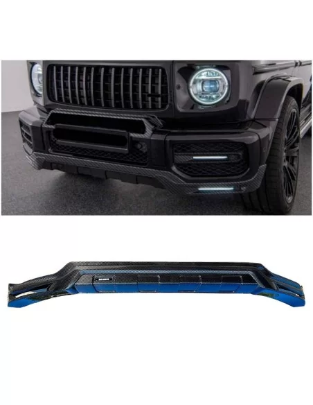  - Mercedes-Benz - Carbon fiber BRABUS front lip spoiler with LED for G63 AMG Bumper Mercedes-Benz W463a G-Class - 1 - Buy Carbo