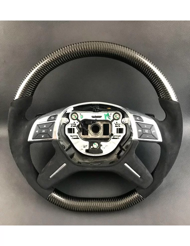  - Steering Wheels - Mercedes-Benz ML W166 GL GLS GLE G W463 W212 E Steering Wheel Carbon Alcantara - 1 - Buy Mercedes-Benz ML W