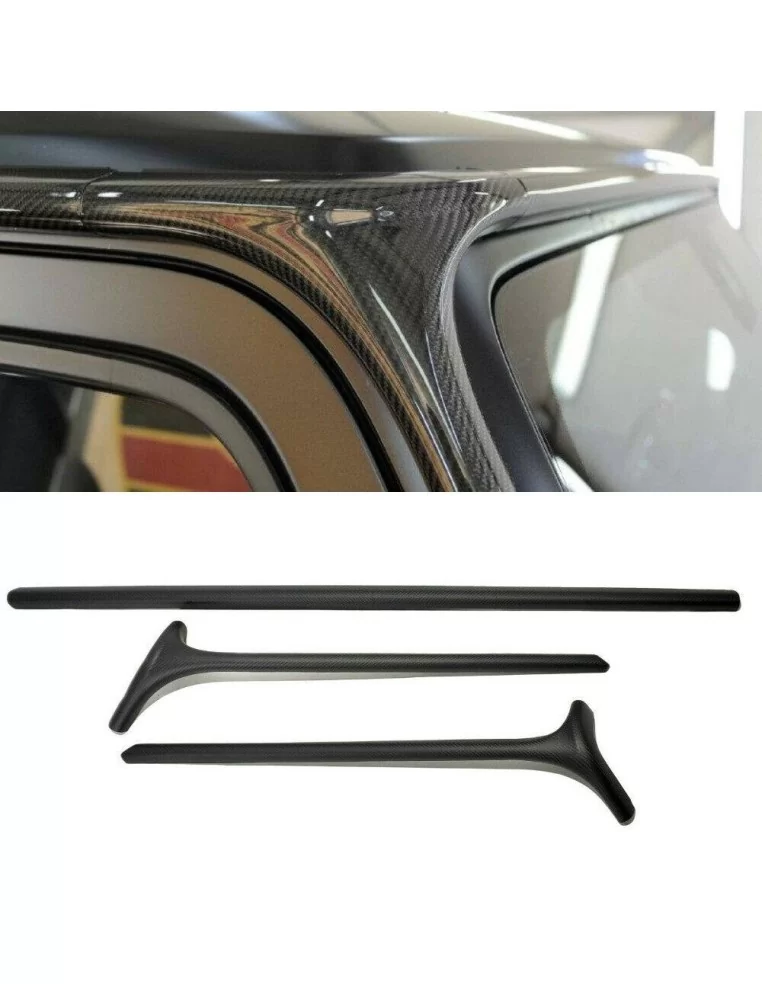  - Mercedes-Benz - Carbon fiber front window frame Covers (A pillar) for Mercedes-Benz G-Class W463A W464 3 pcs Set - 1 - Upgrad