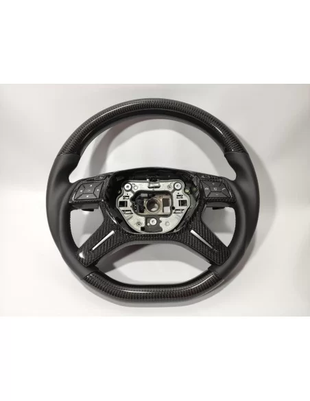  - Steering Wheels - Mercedes-Benz ML W166 GL GLS GLE W292 G W463 W212 E Steering Wheel Carbon Leather - 2 - Upgrade your Merced