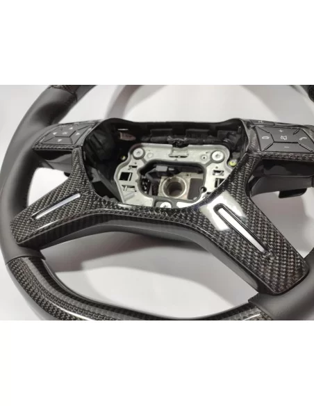  - Steering Wheels - Mercedes-Benz ML W166 GL GLS GLE W292 G W463 W212 E Steering Wheel Carbon Leather - 6 - Upgrade your Merced