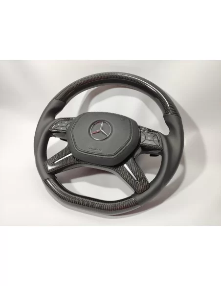  - Steering Wheels - Mercedes-Benz ML W166 GL GLS GLE W292 G W463 W212 E Steering Wheel Carbon Leather - 9 - Upgrade your Merced