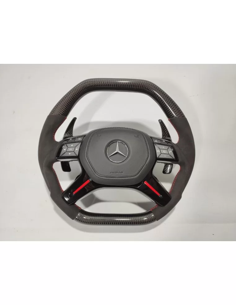  - Steering Wheels - 梅赛德斯-奔驰 ML W166 GL GLS GLE W292 G W463 W212 E 碳阿尔坎塔拉方向盘 - 1 - 从 Tuneverse 购买梅赛德斯-奔驰 ML W166 GL GLS GLE W292