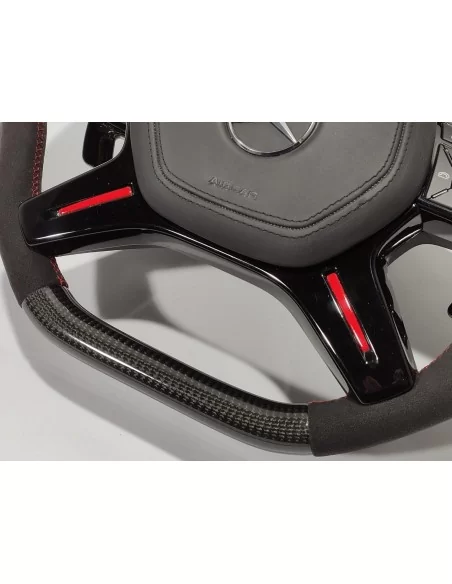  - Steering Wheels - 梅赛德斯-奔驰 ML W166 GL GLS GLE W292 G W463 W212 E 碳阿尔坎塔拉方向盘 - 4 - 从 Tuneverse 购买梅赛德斯-奔驰 ML W166 GL GLS GLE W292