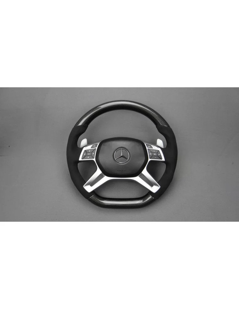  - Steering Wheels - Mercedes-Benz ML W166 GL GLS GLE G W463 W212 E Steering Wheel Carbon Alcantara - 1 - Buy Mercedes-Benz ML W