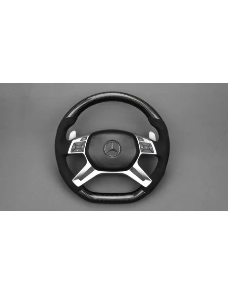  - Steering Wheels - Mercedes-Benz ML W166 GL GLS GLE G W463 W212 E Steering Wheel Carbon Alcantara - 2 - Buy Mercedes-Benz ML W