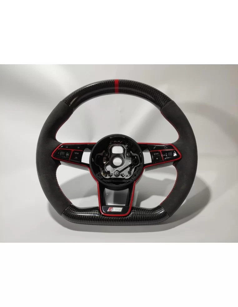  - Steering Wheels - 奥迪 TT RS R8 碳阿尔坎塔拉方向盘 - 1 - 从 Tuneverse 购买奥迪 TT RS R8 碳阿尔坎塔拉方向盘！使用优质材料提升您的驾驶体验！⚡️✔️