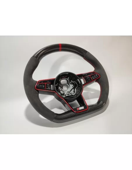  - Steering Wheels - 奥迪 TT RS R8 碳阿尔坎塔拉方向盘 - 2 - 从 Tuneverse 购买奥迪 TT RS R8 碳阿尔坎塔拉方向盘！使用优质材料提升您的驾驶体验！⚡️✔️