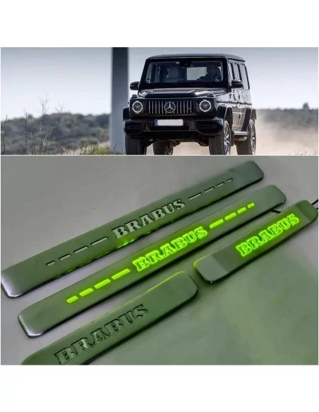  - Mercedes Benz - Podświetlane listwy progowe LED Brabus ze stali nierdzewnej dla Mercedes-Benz G W463A W464 - 9 - Ulepsz swój 