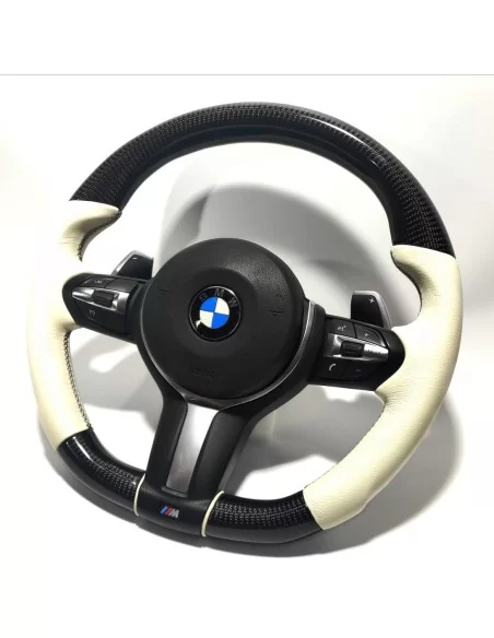  - Lenkräder - BMW F30 F15 F16 Lenkrad Carbon Weiß Leder - 7 - BMW F30 F15 F16 Lenkrad Carbon Weiß Leder