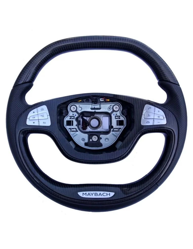  - Steering Wheels - Kierownica z włókna węglowego Maybach dla Mercedes-Benz Maybach S-Class W222 - 1 - Podnieś swoje wrażenia z