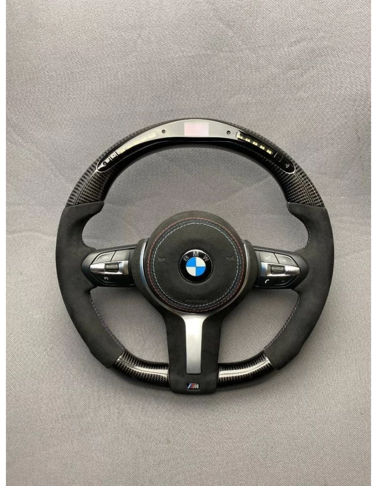  - Steering Wheels - 宝马 F30 F15 F16 F31 碳阿尔坎塔拉方向盘 - 1 - 使用 F30 F15 F16 F31 碳阿尔坎塔拉方向盘升级您的宝马汽车！体验无与伦比的品质和舒适驾驶！✅♨️