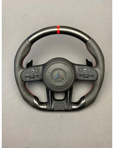  - Steering Wheels - 碳纤维 AMG 方向盘，适用于梅赛德斯-奔驰 G 型旅行车 W463A W213 W177 C217 W222 V167 - 4 - 为您的梅赛德斯-奔驰G-Wagon W463A配备碳纤维AMG方向盘，让您在每次