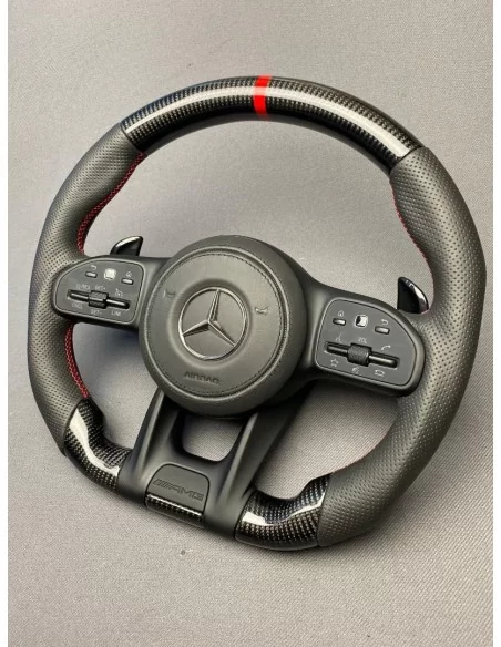  - Steering Wheels - 碳纤维 AMG 方向盘，适用于梅赛德斯-奔驰 G 型旅行车 W463A W213 W177 C217 W222 V167 - 6 - 为您的梅赛德斯-奔驰G-Wagon W463A配备碳纤维AMG方向盘，让您在每次